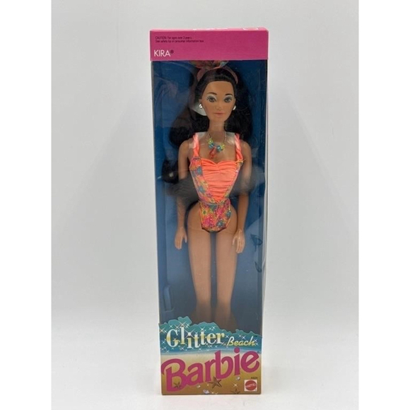 Barbie Other - Barbie Glitter Beach Barbie Kira Doll, Orange Multi-color NRFB 1992